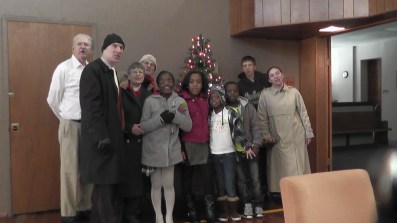 WGBC Carolers braved the snow and ice to share some Christmas joy on Dec. 15.