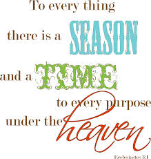 Season for everything
